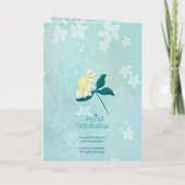 You're Kind of a Big Teal Moody Floral Card カード (裏面)