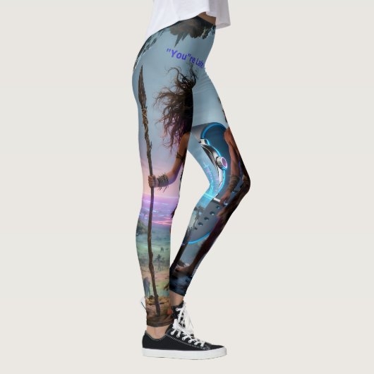 You're Late Again Caveman!" No 2 レギンス (右)