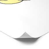 You're Loved Retro Quote Yellow Stripe Nursery art ポスター (角)