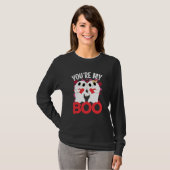 You're My Boo Ghost with heart for Valentine's Day Tシャツ (正面フル)