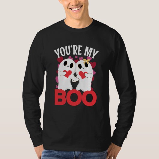 You're My Boo Ghost with heart for Valentine's Day Tシャツ (正面)