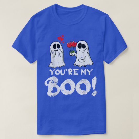 Youre My Boo Lazy Halloweenコスチュームおもしろい幽霊Co Tシャツ (デザイン正面)