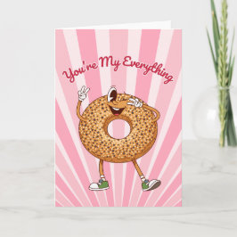 You're My Everything Bagel Valentines Day Card シーズンカード