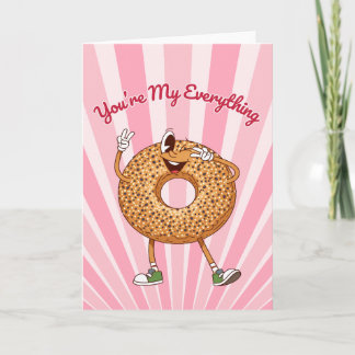 You're My Everything Bagel Valentines Day Card シーズンカード