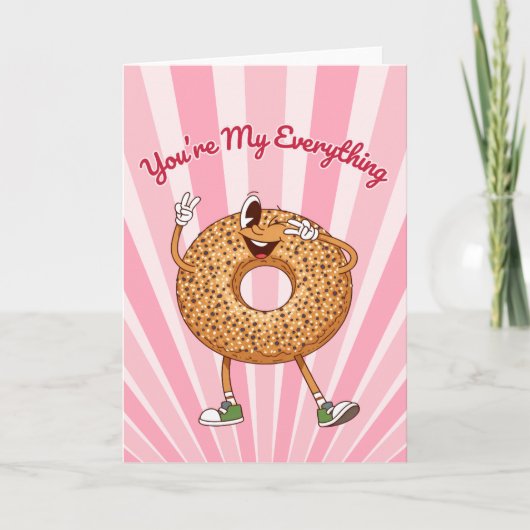 You're My Everything Bagel Valentines Day Card シーズンカード (正面)