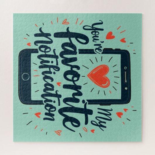 You're My Favorite Notification Digital Affection ジグソーパズル (横)