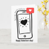 You're My Favorite Notification Valentine's Day カード (黄色い花)