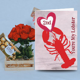 You're My Lobster | Funny Love Card Husband, Wife カード