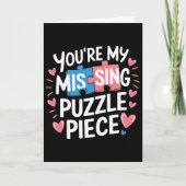 You're My Missing Puzzle Piece Valentine Matching カード (正面)