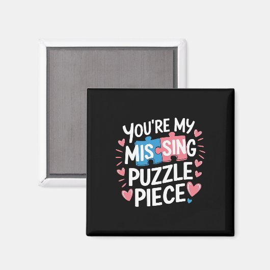 You're My Missing Puzzle Piece Valentine Matching  マグネット (正面/裏面)