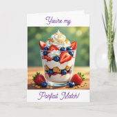 You're My Perfect Match | Happy Valentine's Day カード (正面)