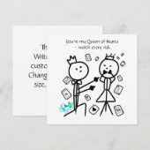 You're My Queen of Hearts Card サンキューカード (正面/裏面)