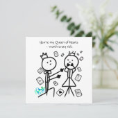 You're My Queen of Hearts Card サンキューカード (スタンド正面)