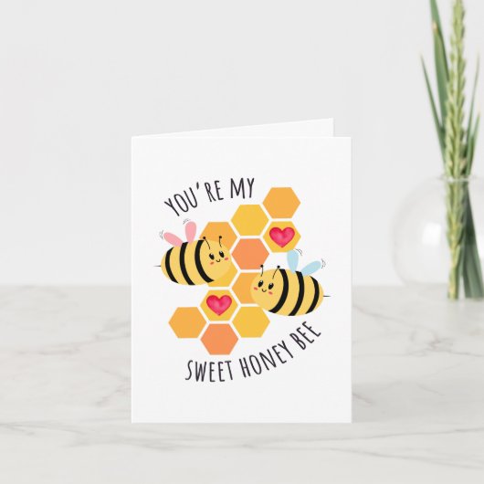 You're My Sweet Honey Bee Greeting Card カード (正面)