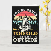 You're Never Too Old To Play Outside Mountain Hiki カード (黄色い花)