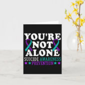 You're Not Alone Depression Suicide Prevention Awa カード (黄色い花)