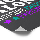 You're Not Alone Depression Suicide Prevention Awa ポスター (角)