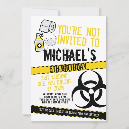 You're not invited 招待状 (正面)