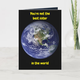 You're not the best sister in the world. Card カード