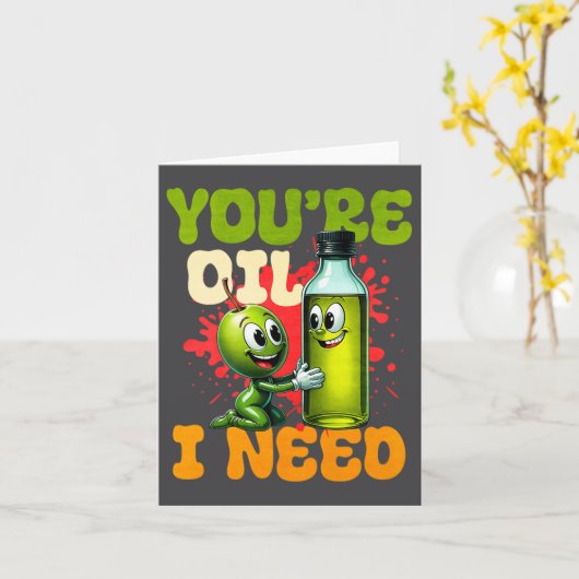 Youre Oil I Need Premium  カード (黄色い花)