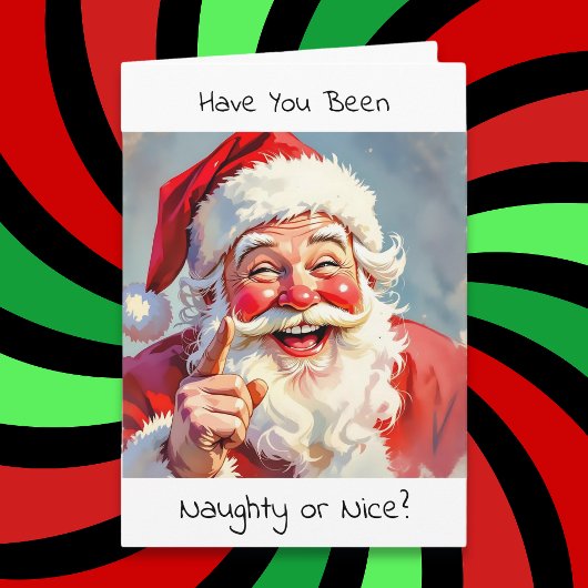 You're on the Naughty List Again | Funny Christmas シーズンカード