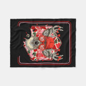 You're One Cool Buck Camouflage Valentine's Day Hu フリースブランケット (正面(横))