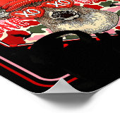 You're One Cool Buck Camouflage Valentine's Day Hu ポスター (角)