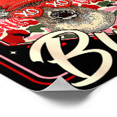 You're One Cool Buck Camouflage Valentine's Day Hu ポスター (角)