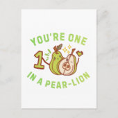 You're One In A Pear-Lion Pear Pun ポストカード (正面)