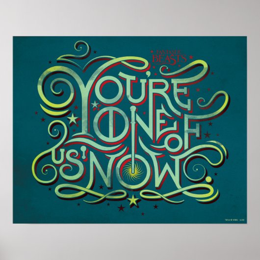 You're One Of Us Now Green Graphic ポスター (正面)