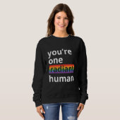 You're One Radiant Human Bisexual Transgender Rain スウェットシャツ (正面フル)