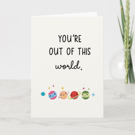Youre Out Of This World Planet Card カード (正面)