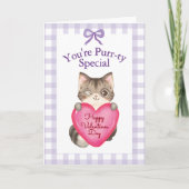 You're Purr-ty Special Kitty Cat Valentine's Day カード (正面)
