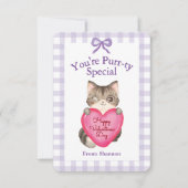 You're Purr-ty Special Kitty Cat Valentine's Day ノートカード (正面)