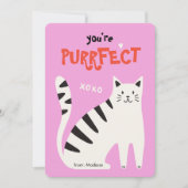 You're purrfect cat classroom valentine's day card シーズンカード (正面)