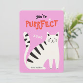 You're purrfect cat classroom valentine's day card シーズンカード (スタンド正面)