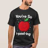 You're So A-peel-ing Fruit Cute Fruit Eater Basket Tシャツ (正面)