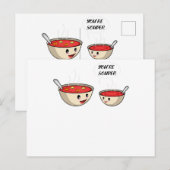 You're Souper Cook And Soup Lover インビテーションポストカード (正面/裏面)