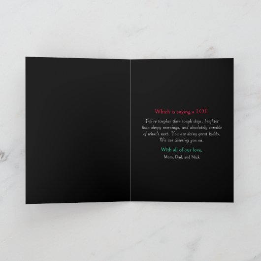 You're stronger than my Morning Coffee, Funny カード (内部)