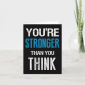 You're Stronger Than You Think Motivational カード (正面)