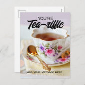 you're tea-riffic referral card business marketing シーズンポストカード (正面/裏面)