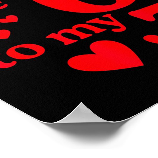 You're The 6 To My 7 Funny Valentines Day Couples  ポスター (角)