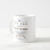 You're the best, Happy Boss's Day コーヒーマグカップ (正面左)