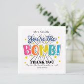 You're the Bomb Teacher Thank You Card | Funny  シーズンカード (スタンド正面)