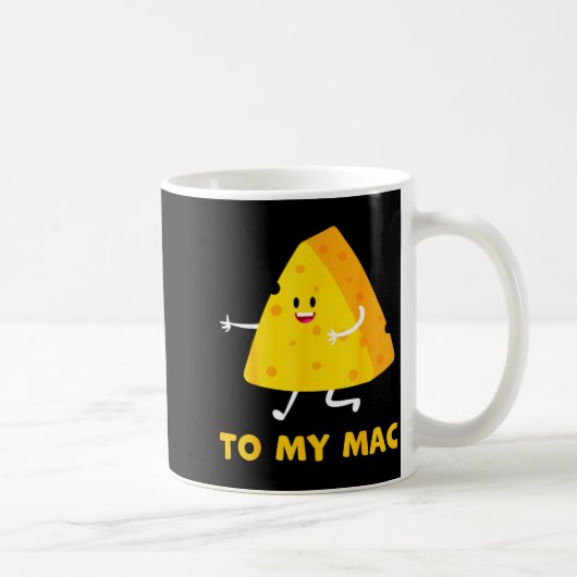 You're The Cheese To My Mac Funny Matching Couples コーヒーマグカップ (右)