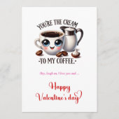You're the cream to my coffee I love you Valentine シーズンカード (正面)