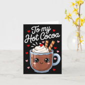 You're The Marshmallows To My Hot Cocoa Valentine  カード (黄色い花)