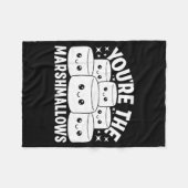 You're The Marshmallows To My Hot Cocoa Valentine' フリースブランケット (正面(横))