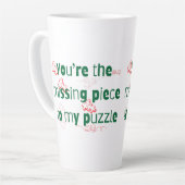 You're the missing piece to my puzzle Couple Quote カフェラテマグ (左アングル)
