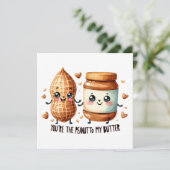 You're the Peanut to My Butter – Cute Valentine's  カード (スタンド正面)